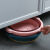 铸固 折叠泡脚桶 成人儿童足浴盆带按摩粒便携式家用大号可折叠洗脚桶 淡粉色
