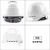 定制适用于工地国标加厚透气施工领导男白色头盔印字头帽 欧式透气白色抽拉式帽衬