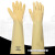 三蝶加长加厚橡胶工业化学厂实验室防水耐磨胶男劳保耐酸碱乳手套 H型（加厚）*40cm