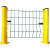 桃型柱护栏网铁丝网围栏别墅小区围墙安全防护网户外小花园围栏网 丝径50mm（高06m长25m）套