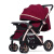 其他品牌高景观新款婴儿手推车可坐可躺好折叠车儿童小孩子宝宝推车神器 （旗舰版）酒红色