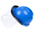 防冻面屏防液体飞溅头罩液氮LNG加气液站防护面罩耐低温面罩高温 简易头戴式面罩