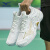 MIZUNO美津浓排球鞋男女款专业比赛气排球鞋减震专项运动鞋 V1GA231245白色/金色 44码=285mm