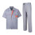 出极 夏季工作服 短袖套装 劳保服 灰色套装 单位：套   175 