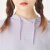 阿迪达斯女装长袖连帽休闲运动卫衣套头衫 浅紫色 L