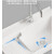 居琛（JUCHEN）蜂窝铝阳台洗衣柜陶瓷一体带搓衣板洗衣池落地洗衣槽浴室柜组合 60CM灰色污水分流+下水器