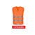 勤俭 反光背心安全监理建筑消防员网布汽车工地黄衣条透气 多口袋拉链橘色