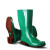 日用工业PVC女式时尚橡胶鞋中高防滑水鞋 雨鞋劳保筒雨靴 绿色 35