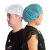 利力维特江固一次性帽子 加厚无纺布头套 美容防尘圆帽 蘑菇帽 工作防护帽 白色50只/包