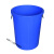 厨房垃圾桶大号带盖商用容量加厚公共户外环卫塑料工业圆形桶 100L白色无盖送袋子
