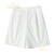 OKOJ品牌定制西装短裤女夏季新款高腰显瘦小个子外穿休闲薄款五分裤 白色 26