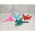 粉童3d打印的龙 3d打印关节可动带翅膀水晶龙家居装饰儿童玩具车 蓝白15cm