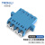 创优捷 UJ0127 光纤适配器 耦合器/法兰盘 LC-LC 四工 单模 蓝色-外壳:塑料-套筒:氧化锆