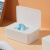 米木 宝宝湿纸巾盒 纸巾盒 茶几桌面收纳盒卫生间 一次性手套盒口罩 4275.灰白纸巾盒 1只