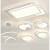 欧普源兴中山灯具客厅卧室餐厅LED吸顶灯全屋套餐现代简约家用三室1 (到手688)大三室两厅套餐(和另外 三色变光