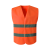 特威强 实用型反光背心工地反光马甲交通指挥道路施工夜间作业反光服工作服 橙色 均码