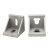 法特一号工业直角角码2020/3030/4040铝型材配件压铸铝锌合金转向角码黑色 6060铝合金角码(1个)