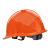 国标工地安全帽透气加厚建筑工程施工安全头帽领导圆头盔定做印字 圆盔不透气橙色【抽拉式帽衬】
