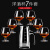 创意欧式红酒杯家用6只装水晶玻璃白兰地杯洋酒杯威士忌酒杯套装 250ml玻璃券边口(6只装)