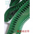 输送带PVC流水线工业平皮带裙边挡板传送带防滑爬坡带上料环形带 绿色/白色挡板裙边带