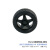 适用 65mm橡胶轮胎 小车TT电机车轮 带内胆DIY轮子机 标准款(黑色)1个