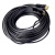 富仑    DP光纤线8K60Hz镀金插头带卡勾纯光纤线高清视频连接线黑色40M FL-DP208