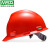 梅思安免费印字 MSA梅思安国标安全帽工地施工建筑工程透气加厚头盔男领导电力监理定制LOGO 红色-标准型ABS一指健