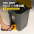 定制脚踏式垃圾桶大容量户外大号商用篓圾环卫厨房带盖脚踩大型箱 黄色