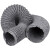 加厚PVC尼龙布伸缩通风管排气管排风送风管道高温排烟管风管软管 内径325mm*10米1根