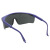 甄赫  工业UV防护眼镜紫外线固化灯汞灯氙灯消毒365护目镜实验室光固机 灰色镜片黑框仅眼镜-A款 加厚强化耐磨镜