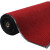 七彩阁 双条纹绒面地垫地毯 PVC防尘进门垫防滑垫 单位：张 深红色45cm*70cm