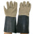 赫思迪格 牛皮电焊手套（颜色随机发货）防烫隔热焊接半皮手套 二层牛皮革袖焊工手套  5双 JG-1678