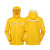 汇普特 分体雨衣防暴雨外卖员骑行装备雨衣雨裤套装分体式反光户外雨衣 黄色套装-无logo 2XL