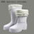 EVA泡沫雨靴夏季男女高筒防水鞋男女水靴厨房防滑耐油食品靴工业品 EVA水鞋白色(单靴) 44