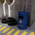 工业风铁桶户外垃圾桶240L大容量个性创意带盖垃圾箱大号商用 咖啡