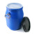 海斯迪克 工业级法兰桶 大桶塑料化工桶泔水桶 加厚酵素桶塑料桶沤肥耐摔水桶黑色盖子 25L HKWY-12