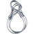 牛人 镀锌钢丝绳 双扣压制钢丝绳起重吊索工具 吊0.3T6mm4m价 