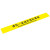 海斯迪克 HKC-646 地面标识贴(2张)地标贴纸 黄黑警示线10*100cm