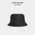 蔻驰（COACH）【礼物】奥莱女士经典标志提花织物渔夫帽 炭黑色 XS/S