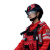 应急救援服装消防抢险速干服男教官作训服套装 红色 上衣+裤子+腰带 M（170/96）