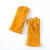 润华年加厚电焊劳保手套焊工用防火星手套结实耐磨焊接单层防护手套 春黄 黄色