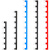 R.STAR中间继电器短接条欧姆龙底座连接片线圈汇流排接线排22mm 叉型10P蓝 10条 29“6mm间距