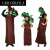 CARLOS KAYLA材料手工衣服儿童节亲子大树服装 儿童表演服成人扮演小树造型衣 新女野人小号