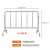 304不锈钢铁马护栏活动隔离超市地铁高铁学校防护栏双面定制logo 304材质32管*19管1.2米高*1.5米长