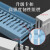 PVC线槽阻燃明装配电箱配电柜走线槽灰白色灰蓝色开口U型工业理线槽 灰蓝色（高宽） 8050
