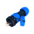 尚江XL21 工业防水IP68公母连接器 5-25A 户外航空电缆插头套装插座 XL21-3芯25A（面板式） 