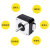 3D打印机配件42步进电机泰坦挤出机电机小型微型写字机雕刻机马达 42电机/高33mm带1000mmXH2.54线