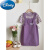 迪士尼女童连衣裙夏季2024新款小女孩洋气短袖裙子中大童背带裙两件套潮 紫色套装 130cm