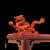 慕芳阁花梨木雕刻龙摆件龙年吉祥物客厅办公室装饰摆件红木工艺品高档 红花梨木（长约30厘米）