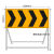 交通标志牌道路施工三角圆指示反光标识限速高警示路牌铝板定做制 向右导向行驶